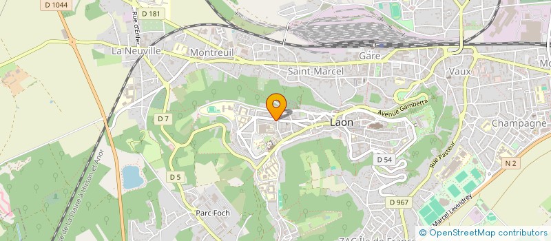 localisation de l'entreprise STRADEEL à LAON