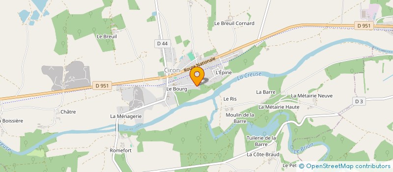 localisation de l'entreprise STRADEFI CONSEILS à CIRON