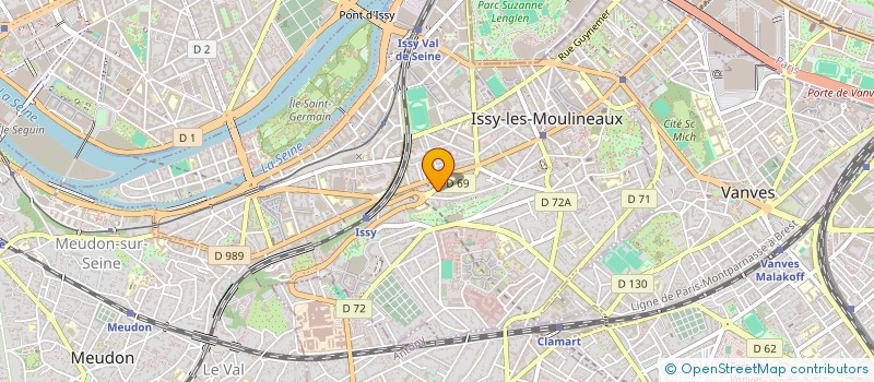 localisation de l'entreprise STRADEIS à ISSY-LES-MOULINEAUX