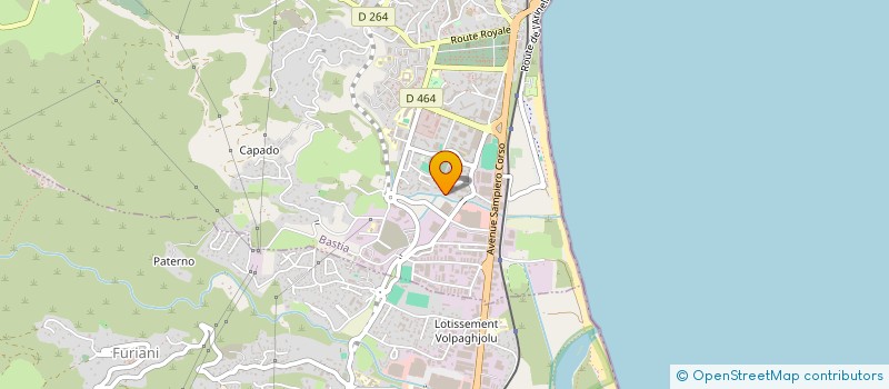 localisation de l'entreprise STRADELLA à BASTIA