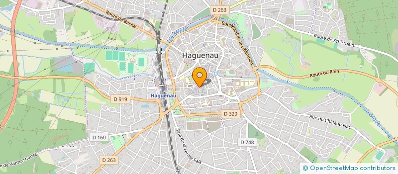 localisation de l'entreprise STRADELLA CHAUSSURES à HAGUENAU