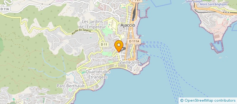 localisation de l'entreprise STRADELLE D'ISULA  AJACCIO