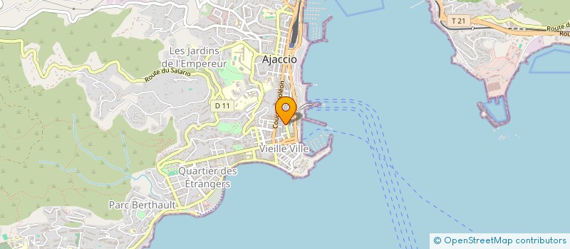 localisation de l'entreprise STRADIMARE CROISIERES à AJACCIO