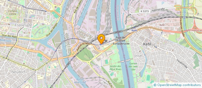 localisation de l'entreprise STRADIS à STRASBOURG