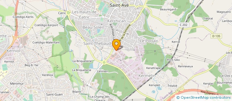 localisation de l'entreprise STRADIS SA à SAINT-AVE