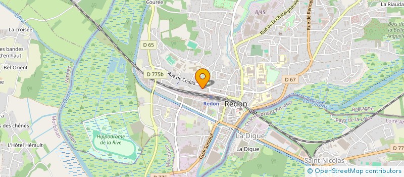 localisation de l'entreprise STRADY 2000  REDON