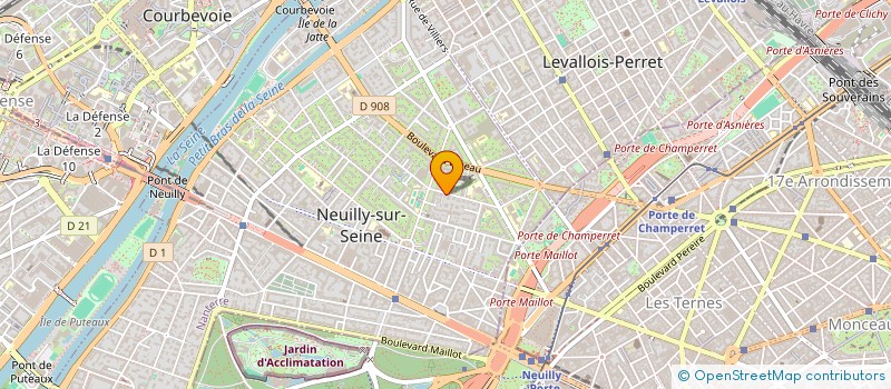 localisation de l'entreprise STRAFI à NEUILLY-SUR-SEINE