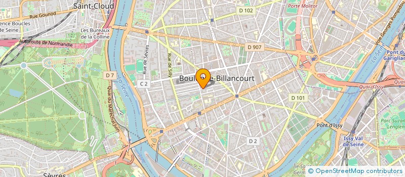 localisation de l'entreprise STRAGMA  BOULOGNE-BILLANCOURT
