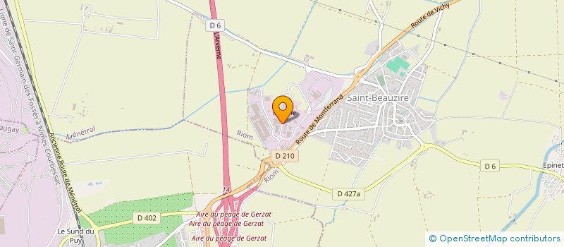 localisation de l'entreprise STRAINCHEM à SAINT-BEAUZIRE