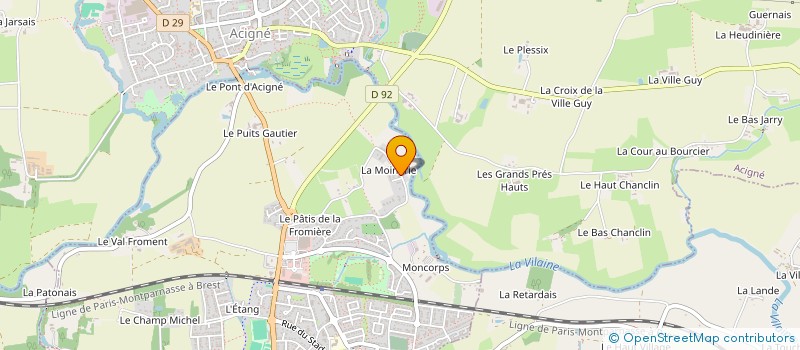 localisation de l'entreprise STRAKO  NOYAL-SUR-VILAINE