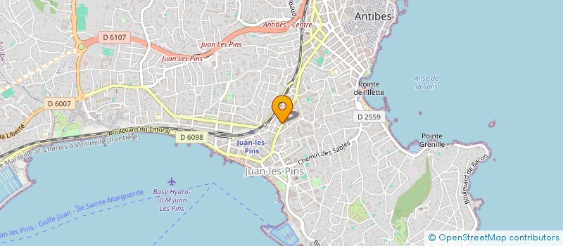 localisation de l'entreprise STRALES à ANTIBES