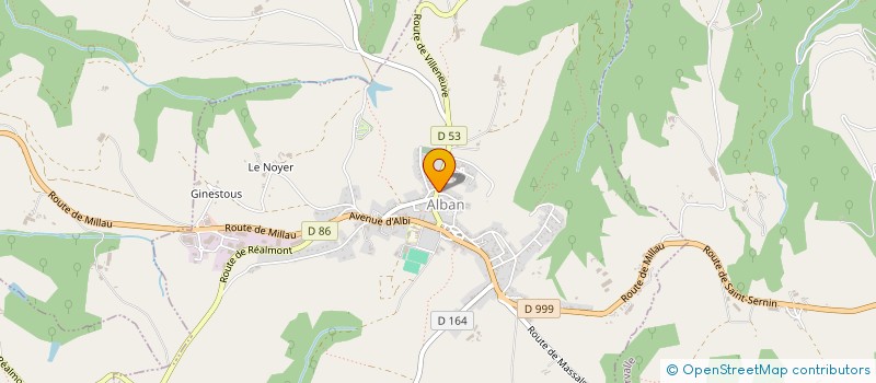 localisation de l'entreprise STRALOC  ALBAN