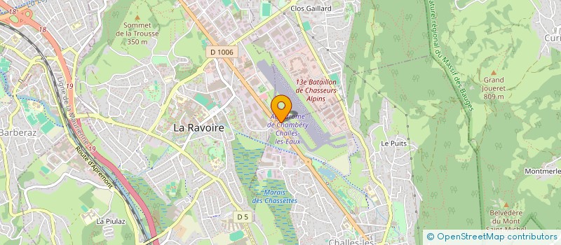 localisation de l'entreprise STRALPES à CHALLES-LES-EAUX