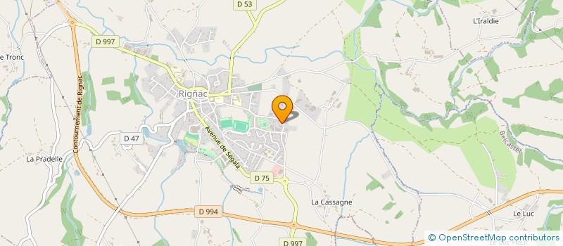 localisation de l'entreprise STRAMARE BOSC  RIGNAC