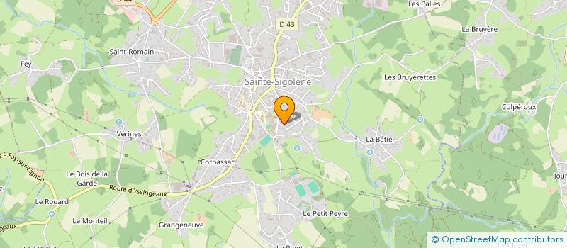 localisation de l'entreprise STRANA  SAINTE-SIGOLENE