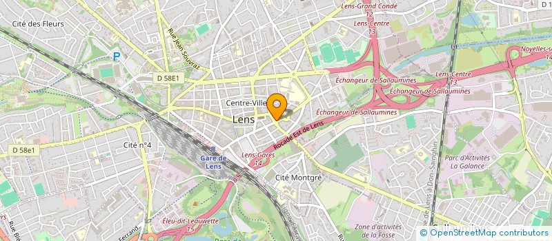 localisation de l'entreprise STRANGER ET LOANYS  LENS