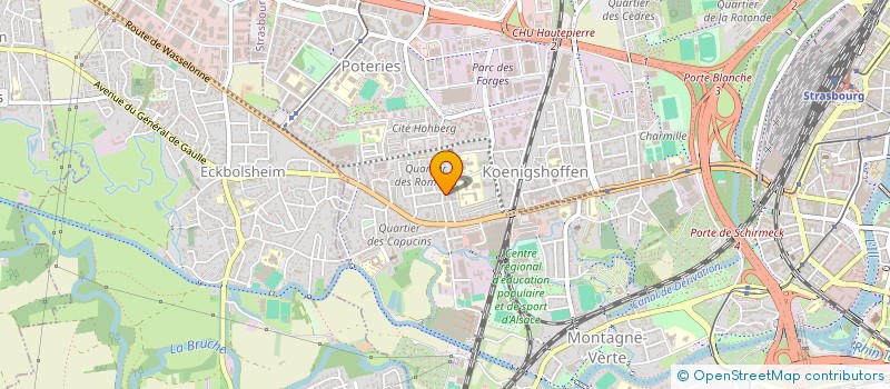localisation de l'entreprise STRAS ELEC à STRASBOURG