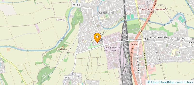 localisation de l'entreprise STRAS'N SWING  MUNDOLSHEIM