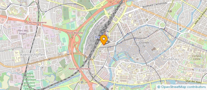 localisation de l'entreprise STRASBOURG CONTACT à STRASBOURG