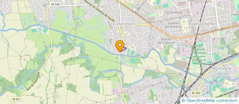 localisation de l'entreprise STRASBOURG EN MANEGE  ECKBOLSHEIM