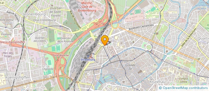 localisation de l'entreprise STRASBOURG ENERGIE à STRASBOURG