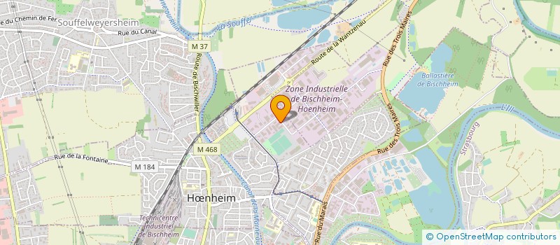 localisation de l'entreprise STRASBOURG INOX  HNHEIM