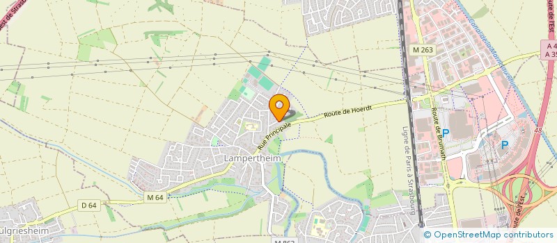 localisation de l'entreprise STRASBOURG SAR  LAMPERTHEIM