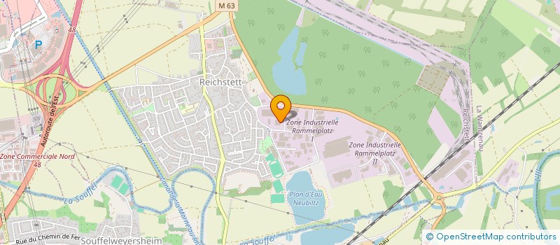 localisation de l'entreprise STRASBOURG VEHICULES INDUSTRIELS à REICHSTETT
