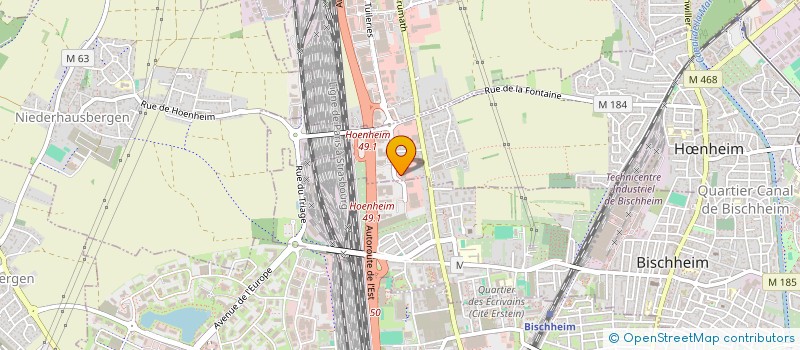 localisation de l'entreprise STRASBOURG VELO  HNHEIM