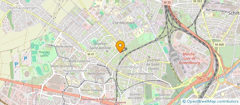 localisation de l'entreprise STRASBRUMES à STRASBOURG