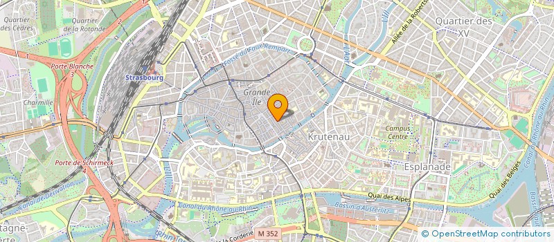 localisation de l'entreprise STRASIRIS à STRASBOURG