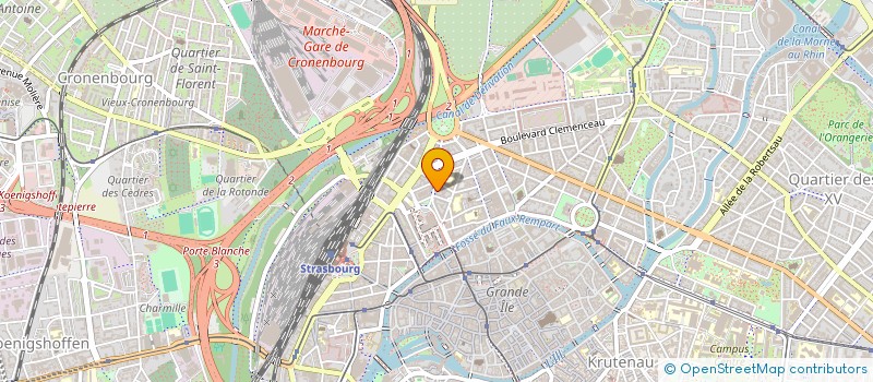 localisation de l'entreprise STRASLODGE à STRASBOURG