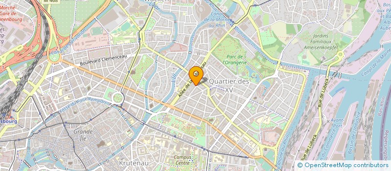 localisation de l'entreprise STRASOSTEO  STRASBOURG