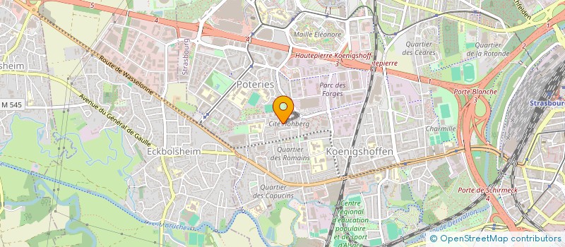 localisation de l'entreprise STRASS TRANSPORTS EXPRESS à STRASBOURG