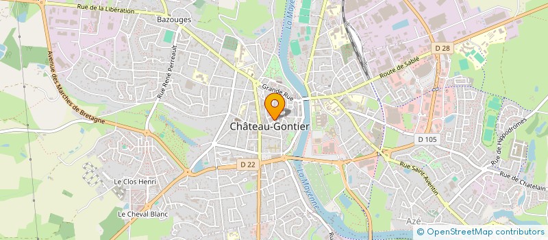 localisation de l'entreprise STRASSY à CHATEAU-GONTIER-SUR-MAYENNE