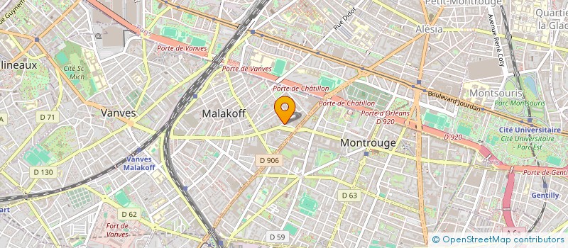 localisation de l'entreprise STRAT. & COM. à MALAKOFF