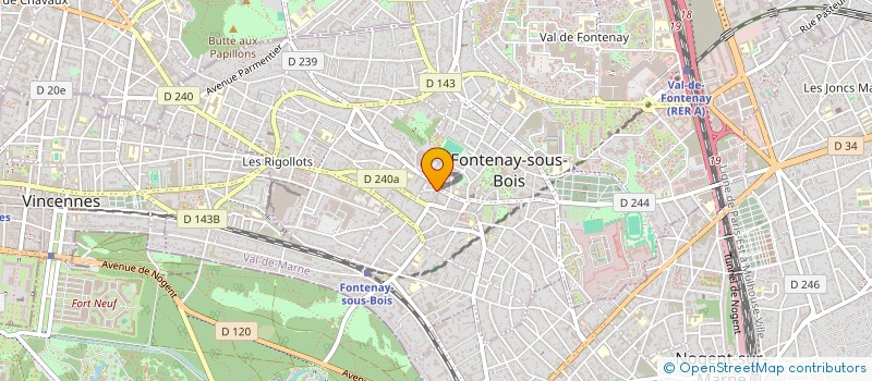 localisation de l'entreprise STRAT' EMH à FONTENAY-SOUS-BOIS