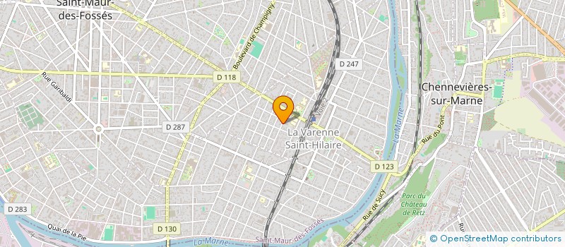 localisation de l'entreprise STRAT ET COM à ST MAUR DES FOSSES