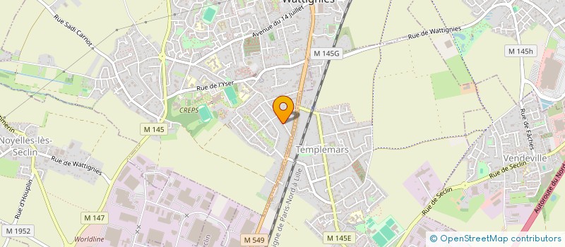 localisation de l'entreprise STRAT&MA  WATTIGNIES