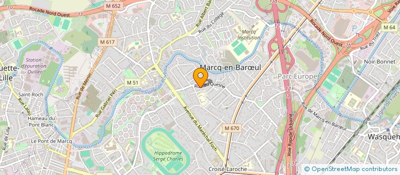 localisation de l'entreprise STRAT & PIX à MARCQ-EN-BARŒUL