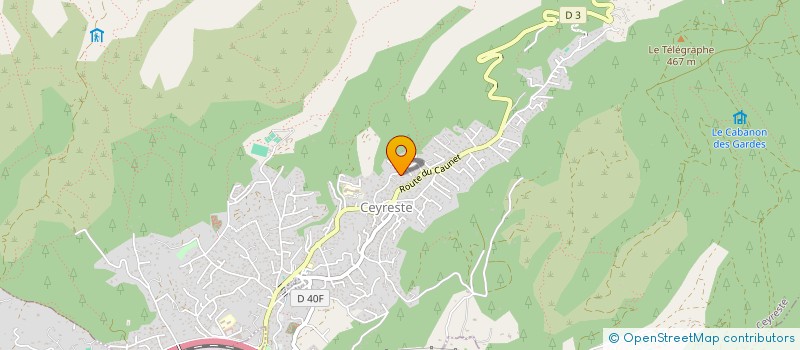 localisation de l'entreprise STRATA 'GAME.COM  CEYRESTE