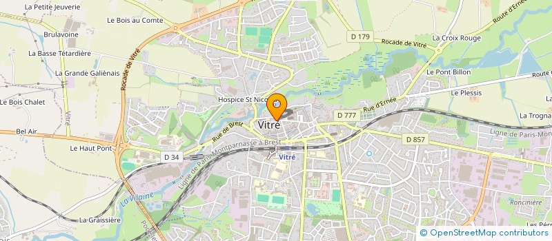 localisation de l'entreprise STRATA'GEM  VITRE