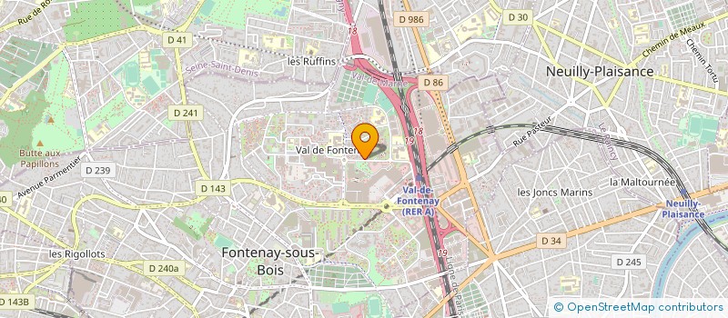 localisation de l'entreprise STRATABOYS à FONTENAY-SOUS-BOIS