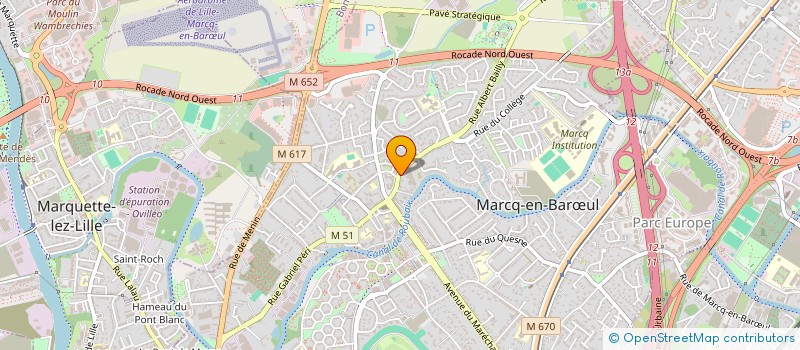 localisation de l'entreprise STRATAO à MARCQ-EN-BARŒUL