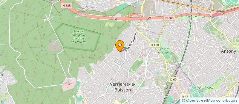 localisation de l'entreprise STRATCLIN à VERRIERES-LE-BUISSON
