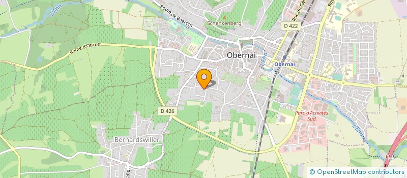 localisation de l'entreprise STRATE à OBERNAI