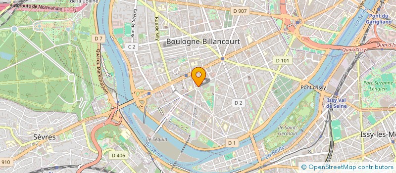 localisation de l'entreprise STRATEAM à BOULOGNE-BILLANCOURT