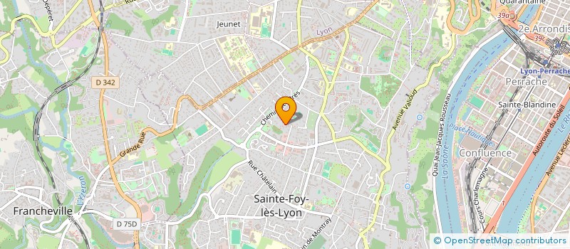 localisation de l'entreprise STRATECIENCE à SAINTE-FOY-LES-LYON