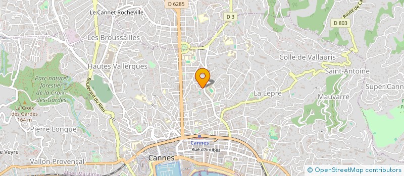 localisation de l'entreprise STRATEGE à CANNES