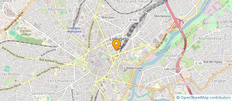 localisation de l'entreprise STRATEGE à LIMOGES